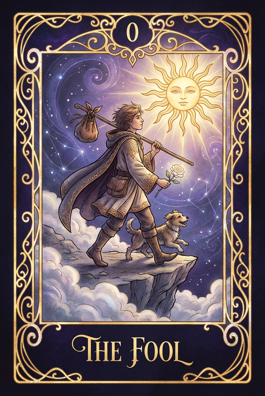愚者 - The Fool タロットカード