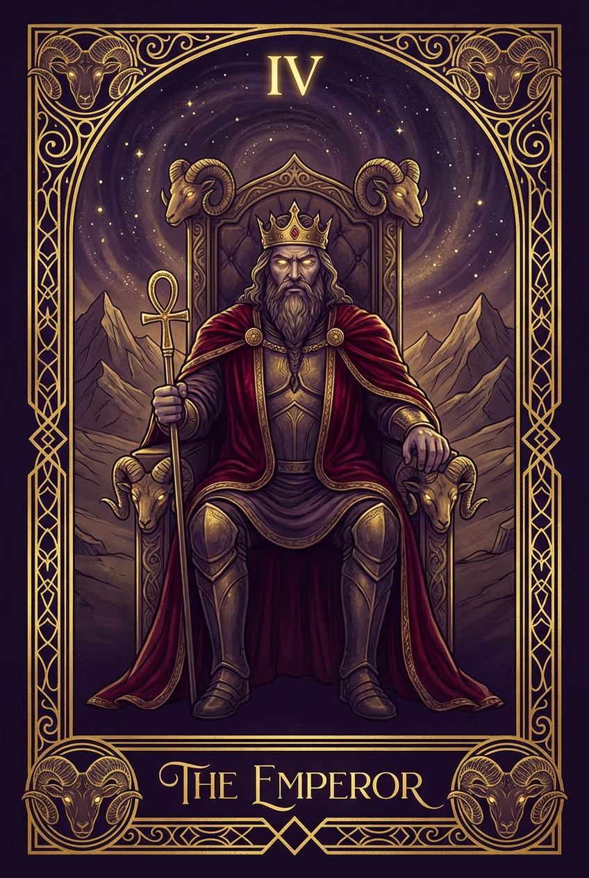 皇帝 - The Emperor タロットカード