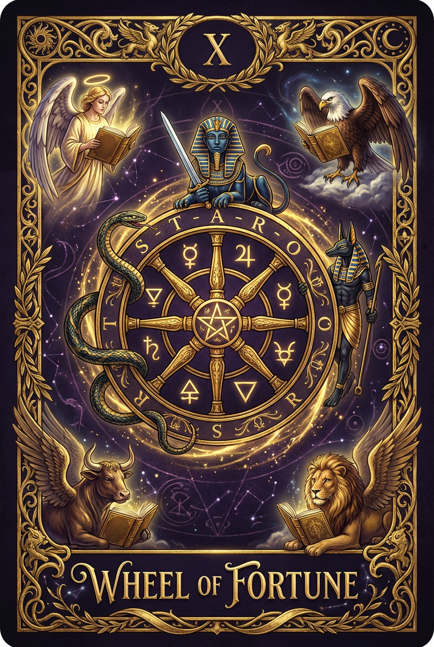 運命の輪 - Wheel of Fortune タロットカード